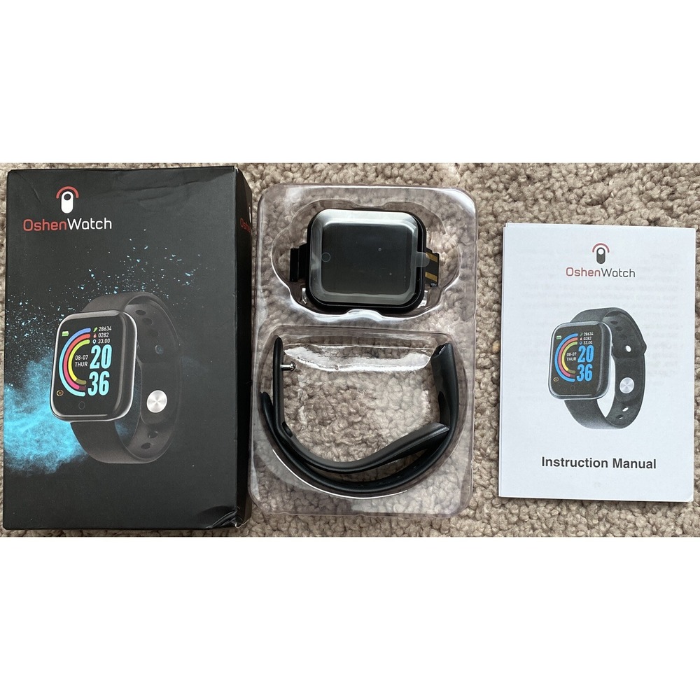 Oshen Smart Band Sport Watch Black - Fitness Activity Tracker
